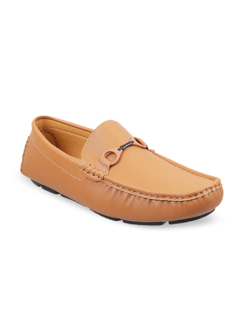 

WALKWAY Men Tan Brown Solid Loafers
