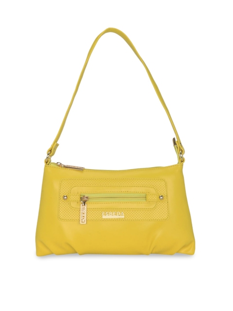 

ESBEDA Yellow Solid Shoulder Bag
