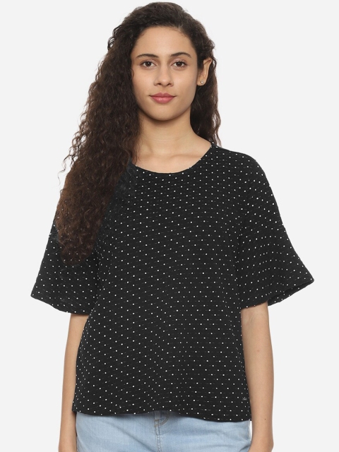 Van Heusen Woman Black Printed Top