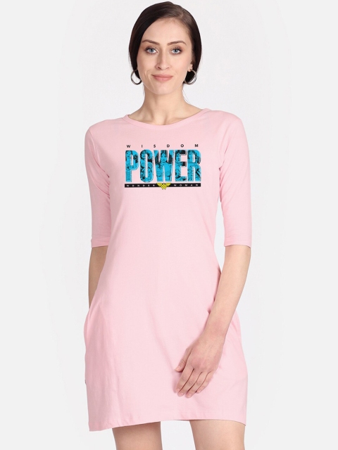 

Free Authority Pink Printed Wonder Woman T-shirt Dress