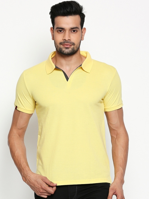 

Integriti Men Yellow Solid Polo Collar T-shirt