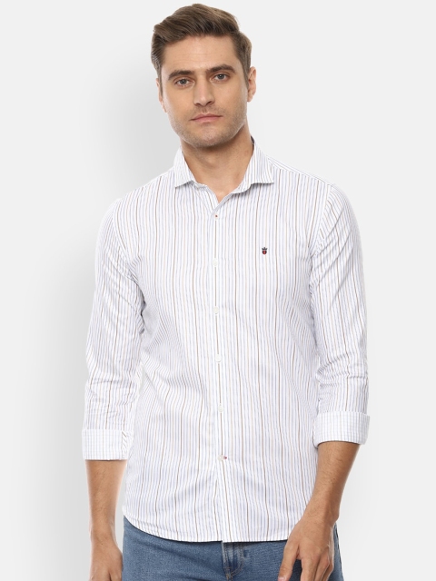 

Louis Philippe Sport Men White Slim Fit Striped Casual Shirt
