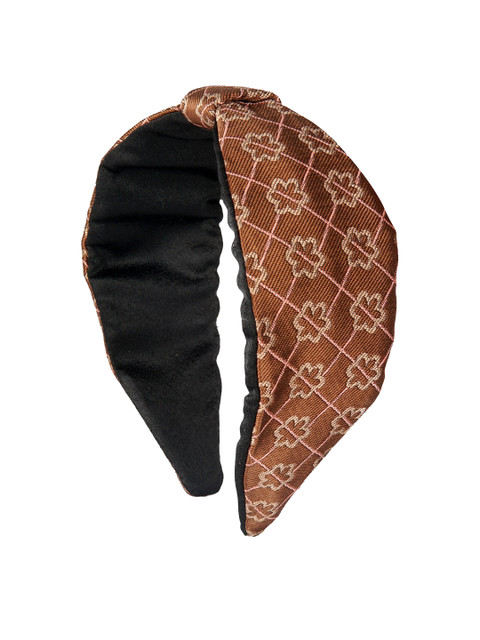 

YoungWildFree Women Brown & Beige Printed Hairband