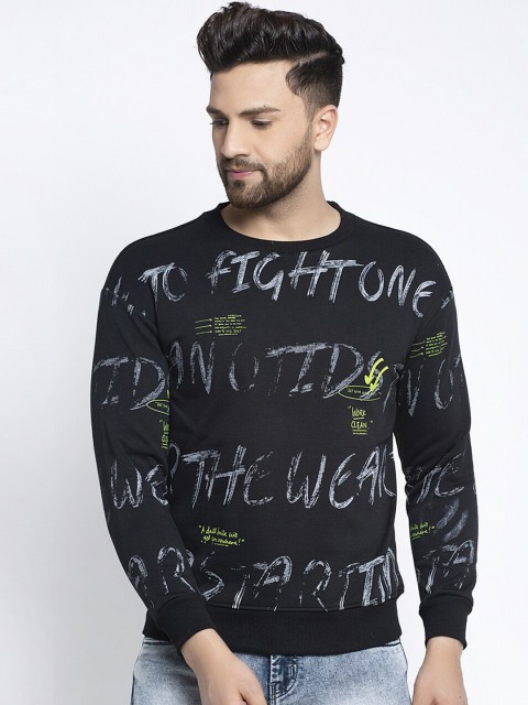 

Global Republic Men Black Printed Sweatshirt