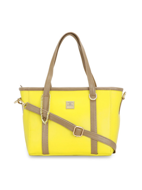 

ESBEDA Yellow Solid Handheld Bag