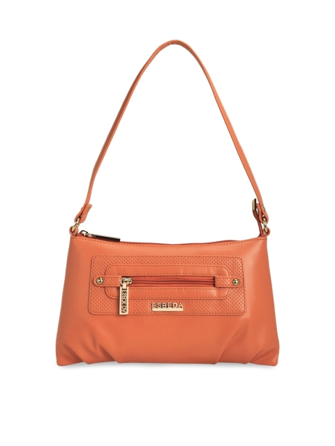 

ESBEDA Orange Self Design Shoulder Bag