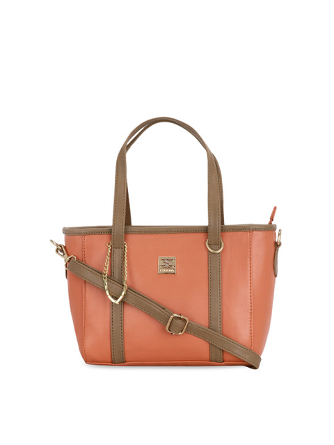 

ESBEDA Orange Solid Handheld Bag