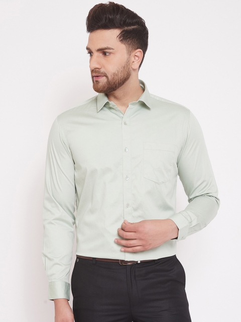 

Canary London Men Green Slim Fit Solid Casual Shirt