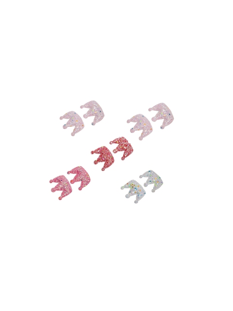 

Stoln Girls Set Of 10 Embellished Tic Tac Hair Clip, Peach