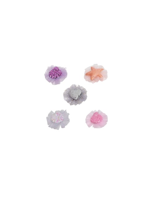 

Stoln Girls Set Of 5 Sequin Embellished Tic Tac Hair Clip, White