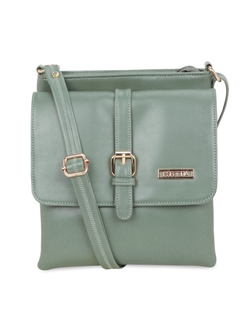 

ESBEDA Olive Green Solid Sling Bag