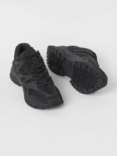 

H&M Men Black Mesh Trainers