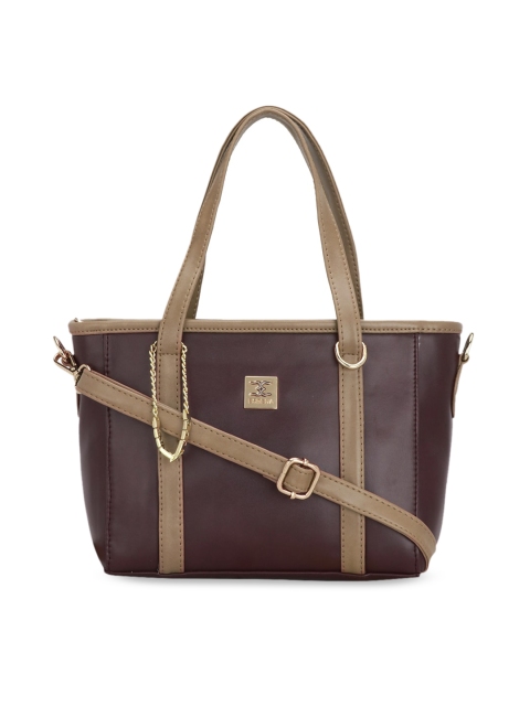 

ESBEDA Brown Solid Handheld Bag