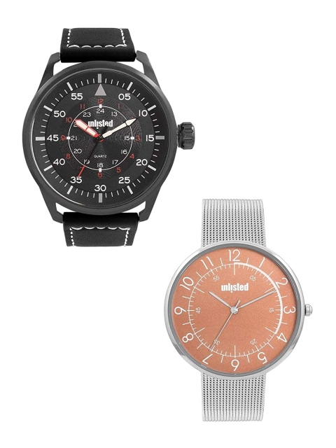 

UNLISTED A KENNETH COLE PRODUCTION Men Set Of 2 Analogue Watch UL51149001, Silver