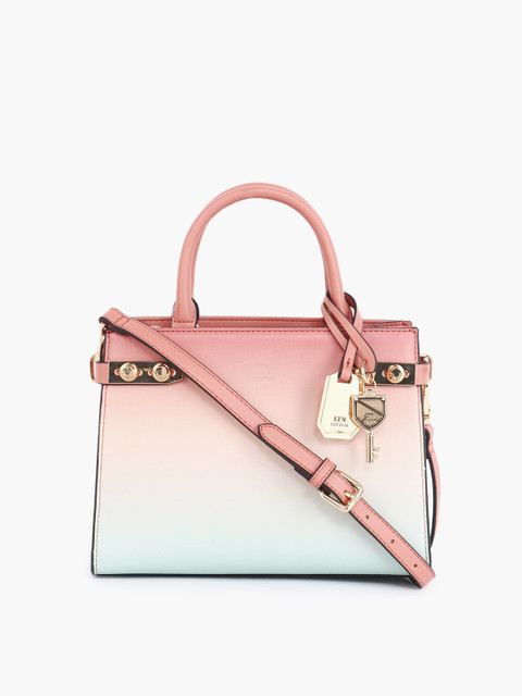 

LYN Pink Colourblocked Handheld Bag