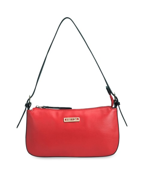 

ESBEDA Red & Black Solid Shoulder Bag