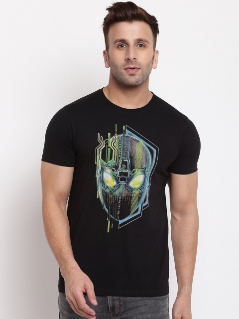 

Pepe Jeans Men Black Printed Round Neck T-shirt