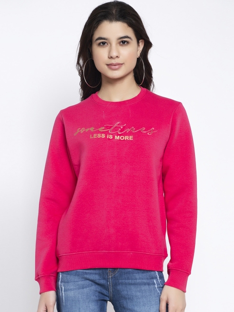 

Global Republic Women Pink Printed Sweatshirt