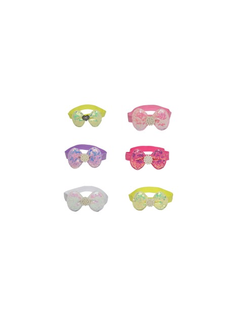 

Stoln Girls Set Of 6 Embellished Hairband, Yellow