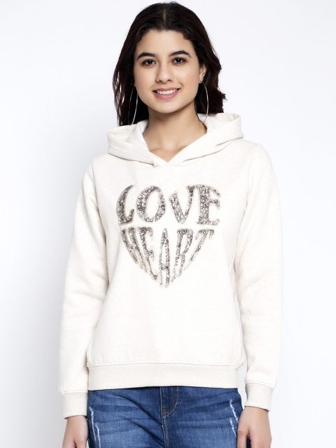 

Global Republic Women Off-White Printed Sweatshirt