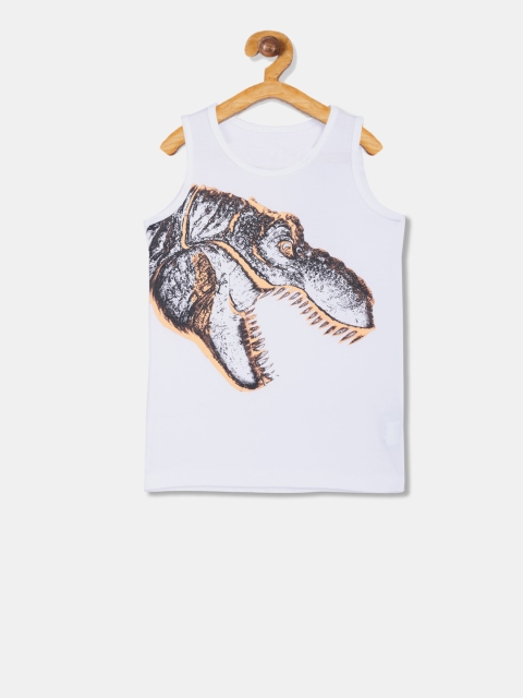 

The Childrens Place Boys White Printed Round Neck T-shirt