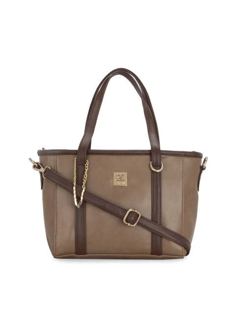 

ESBEDA Beige Solid Handheld Bag