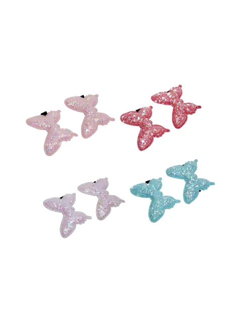 

Stoln Girls Set Of 4 Embellished Tic Tac Hair Clips, Multi