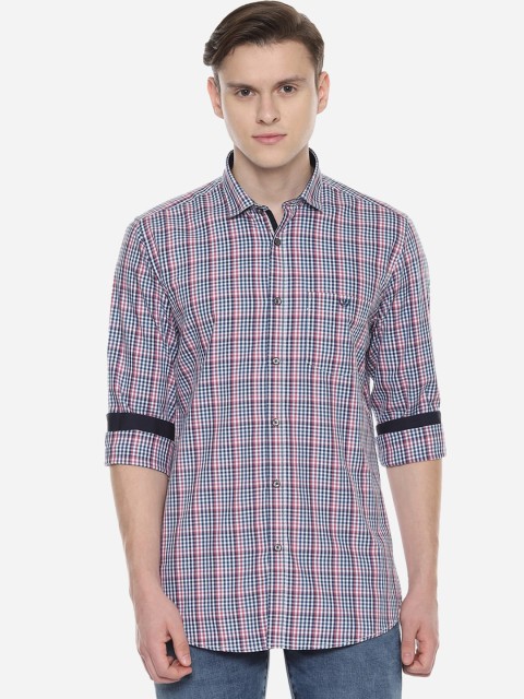 

Van Heusen Sport Men Multicoloured Slim Fit Checked Casual Shirt, Multi