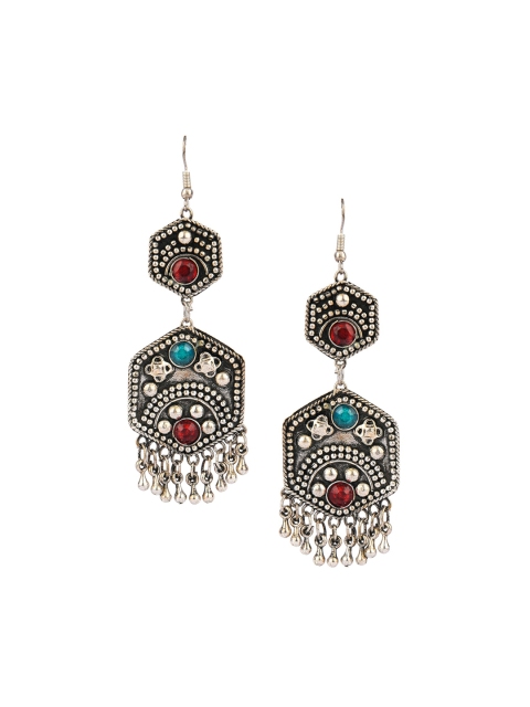

DESI COLOUR Multicoloured Contemporary Drop Earrings, Multi
