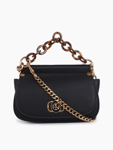 

LYN Black Solid Handheld Bag