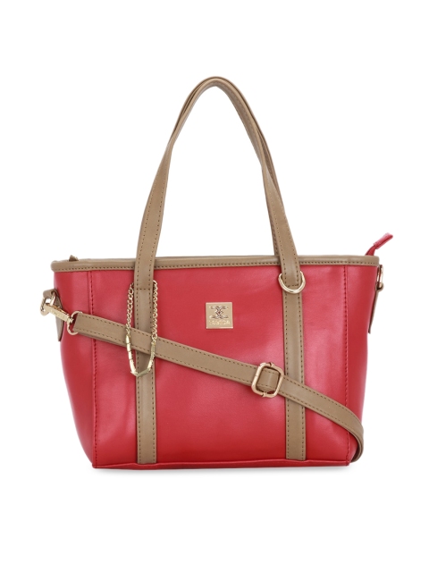 

ESBEDA Red Solid Handheld Bag