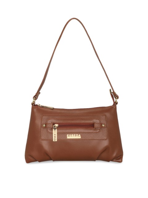 

ESBEDA Tan Solid Shoulder Bag