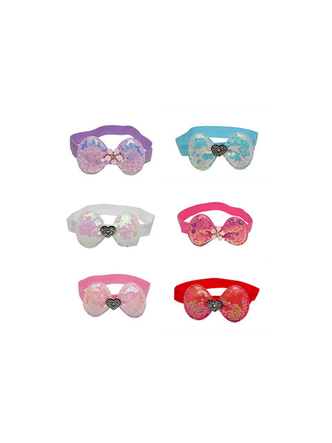

Stoln Girls Set Of 6 Embellished Bow Hairband, Multi
