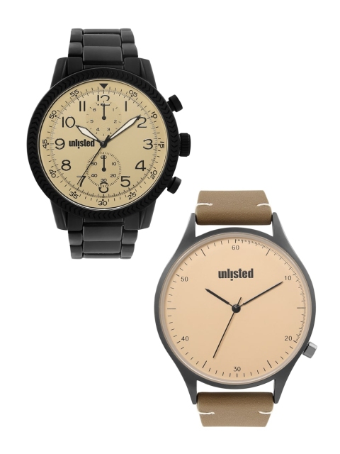 

UNLISTED A KENNETH COLE PRODUCTION Men Set Of 2 Analogue Watch UL51146002, Black