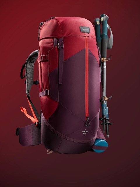

FORCLAZ By Decathlon Women Red Solid Backpack