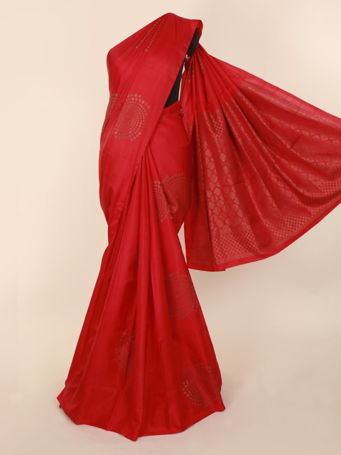 

Pothys Red Pure Silk Woven Design Kanjeevaram Saree