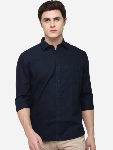 

Greenfibre Men Blue Regular Fit Solid Casual Shirt