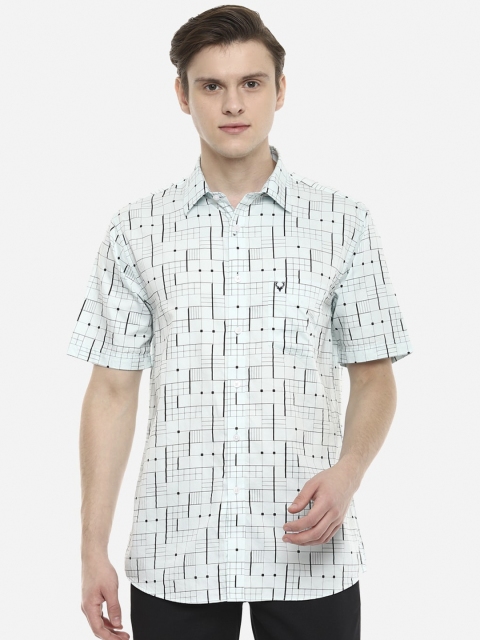 

Allen Solly Men Blue Slim Fit Checked Casual Shirt