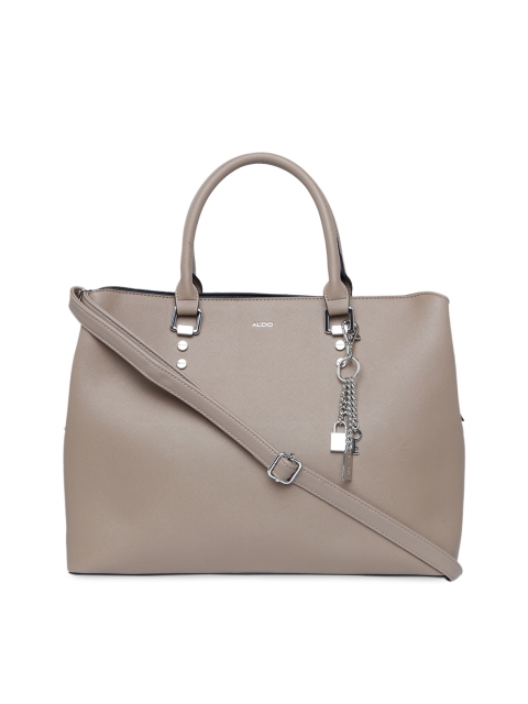 

ALDO Women Beige Solid Laptop Bag with Sling Strap