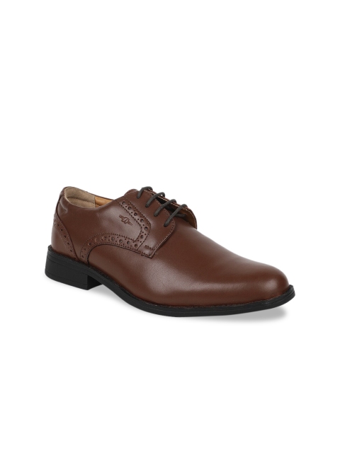 

Bata Men Brown Solid Formal Derbys