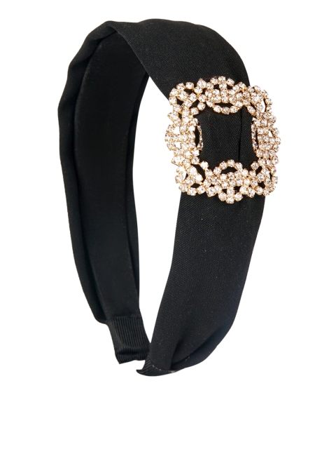 

YoungWildFree Women Black Stone-Studded Hairband