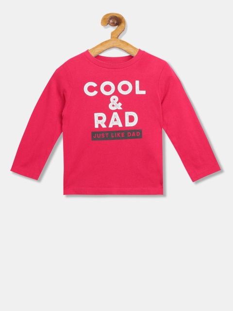 

The Childrens Place Boys Red Printed Round Neck T-shirt
