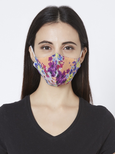 

Accessorize Women Pack of 4 2-Ply Anti-Pollution Reusable Cloth Masks, Multi