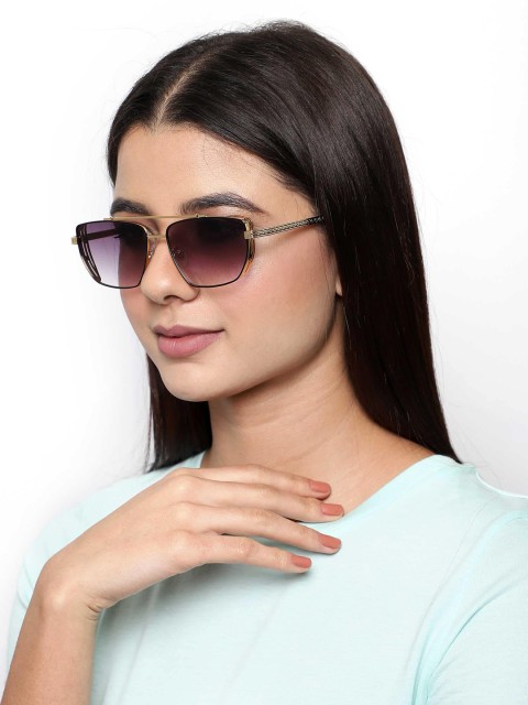 

Bellofox Unisex Purple Regular Lens Aviator Sunglasses BS1684