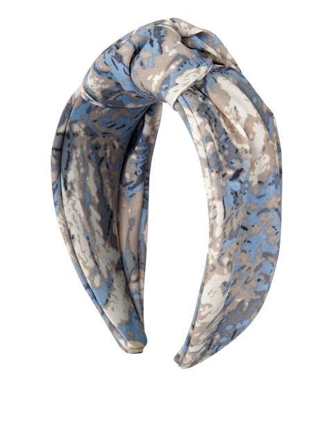 

YoungWildFree Women Blue & Grey Printed Knot Hairband