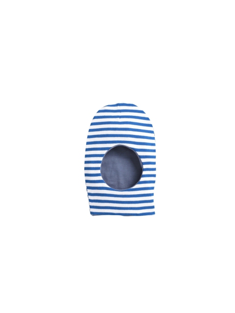 

BUMZEE Infant Kids White & Blue Striped Monkey Cap
