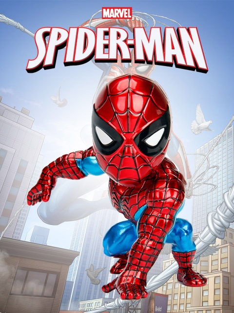 

Jada Toys Kids Red & Black Diecast Metal Spiderman Candy Action Figure