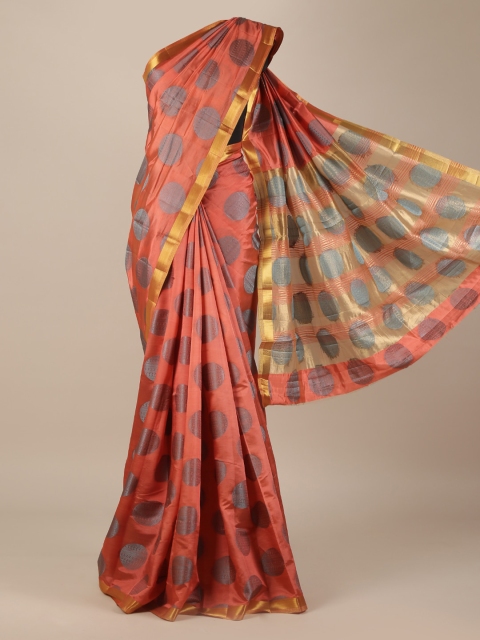 

Pothys Peach Printed Saree