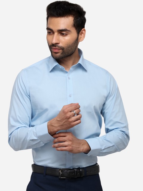 

Greenfibre Men Blue Slim Fit Solid Casual Shirt