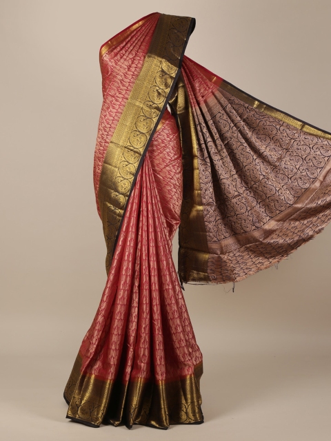 

Pothys Maroon Printed Jute Silk Saree